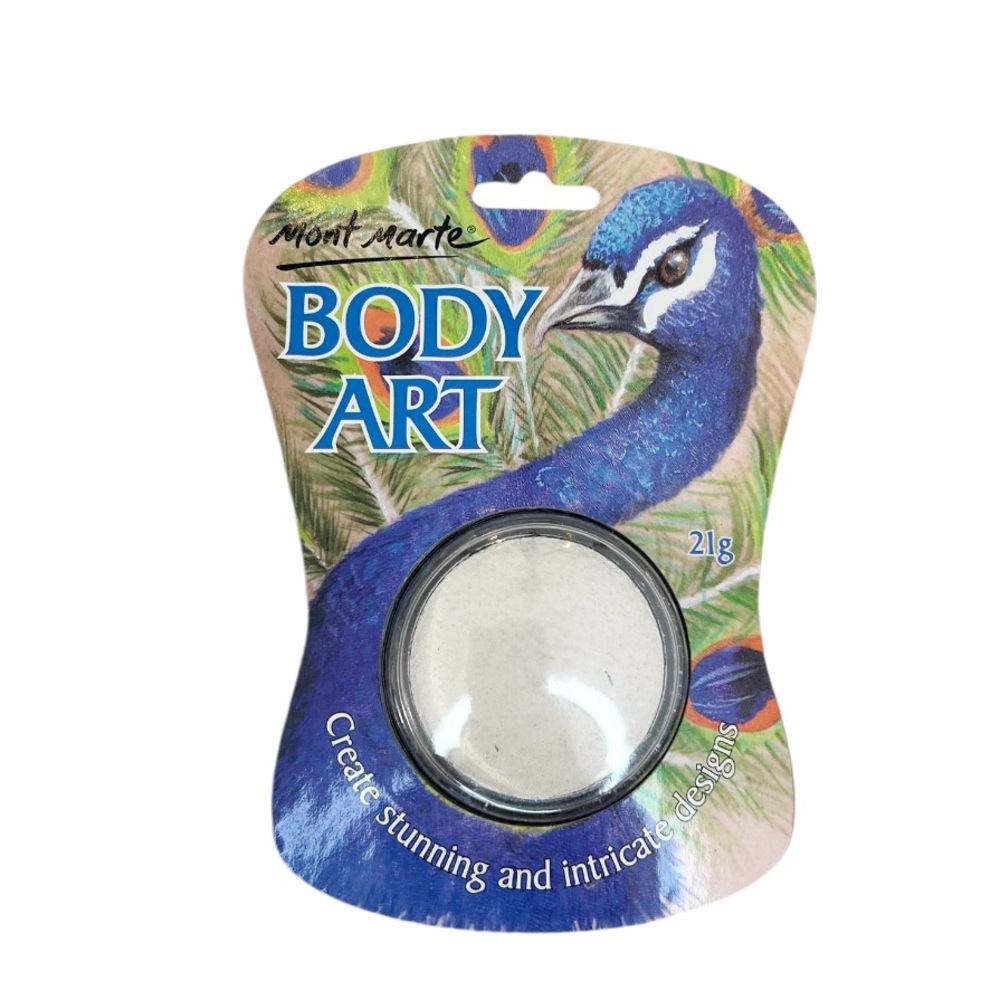 Mont Marte Face and Body Paint 21g Cake in White